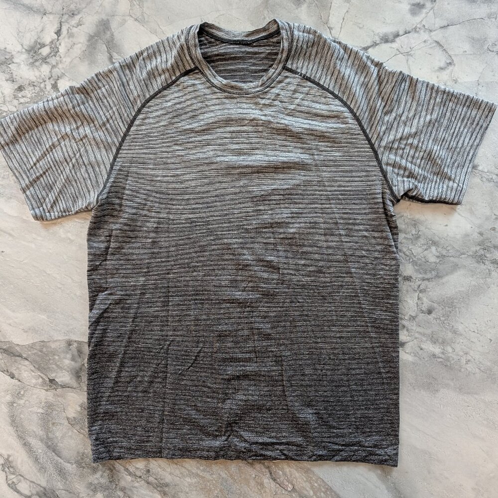 Lululemon Metal Vent Ombre Stretch Striped Shirt